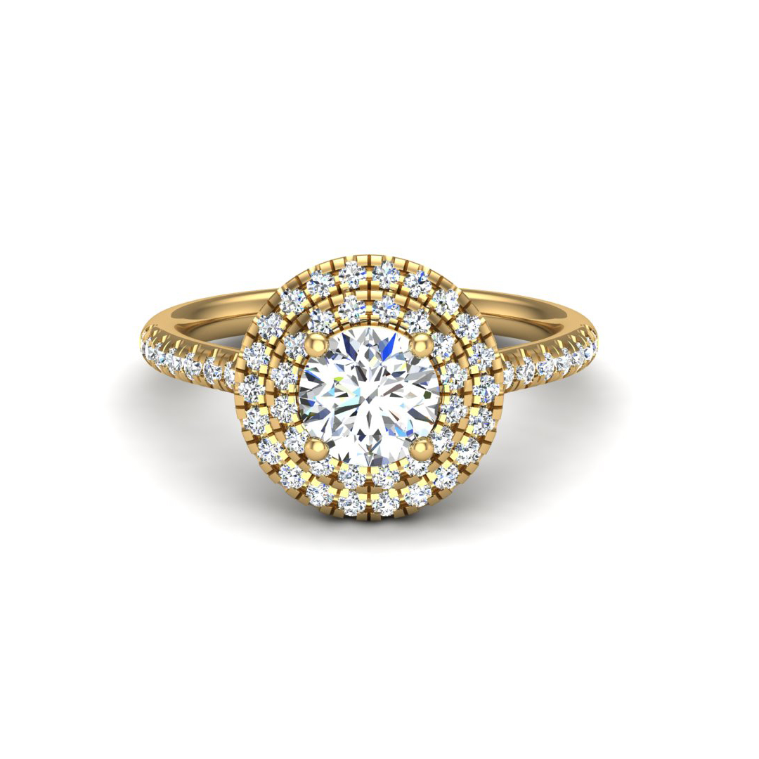 Maya Double Halo Engagement ring